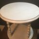 Sofa end or patinated white saddle