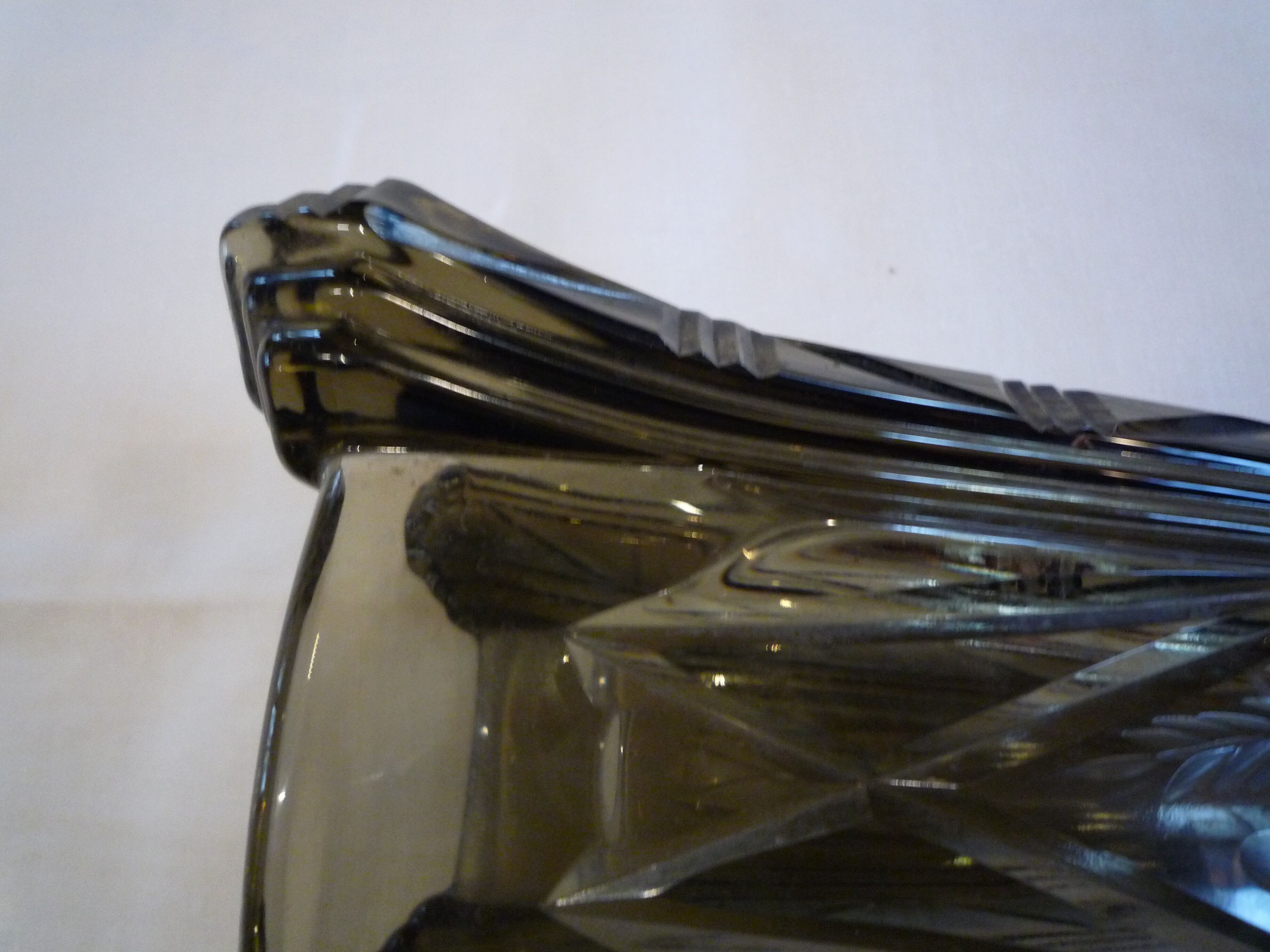 Glass vase art-deco France 1930