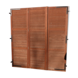 wooden shutters 3 leaves width 210 cm height 228 cm