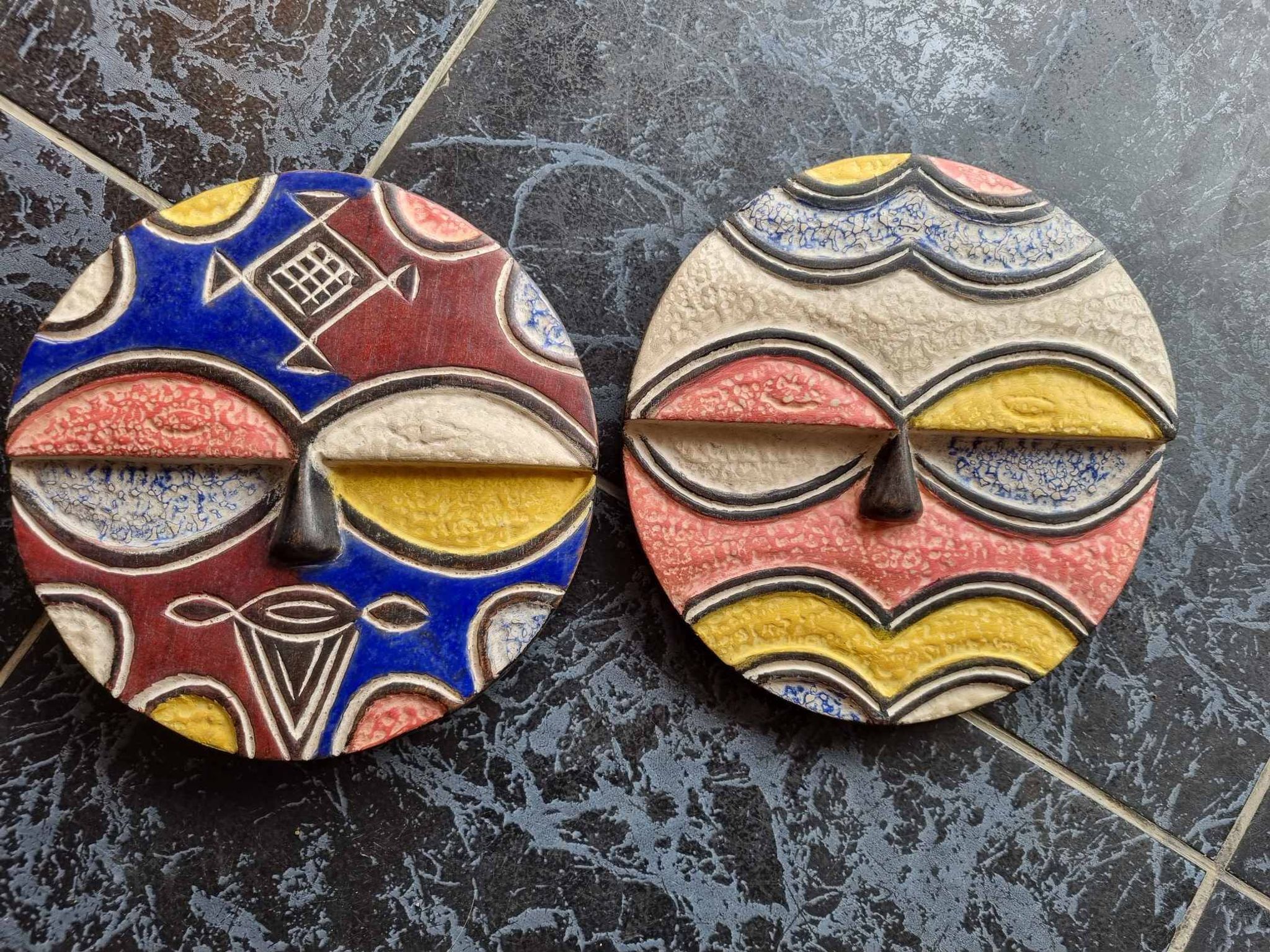 Set of 2 African Batéké masks / Téké masks