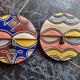 2 masques Africains Batéké, masques Téké