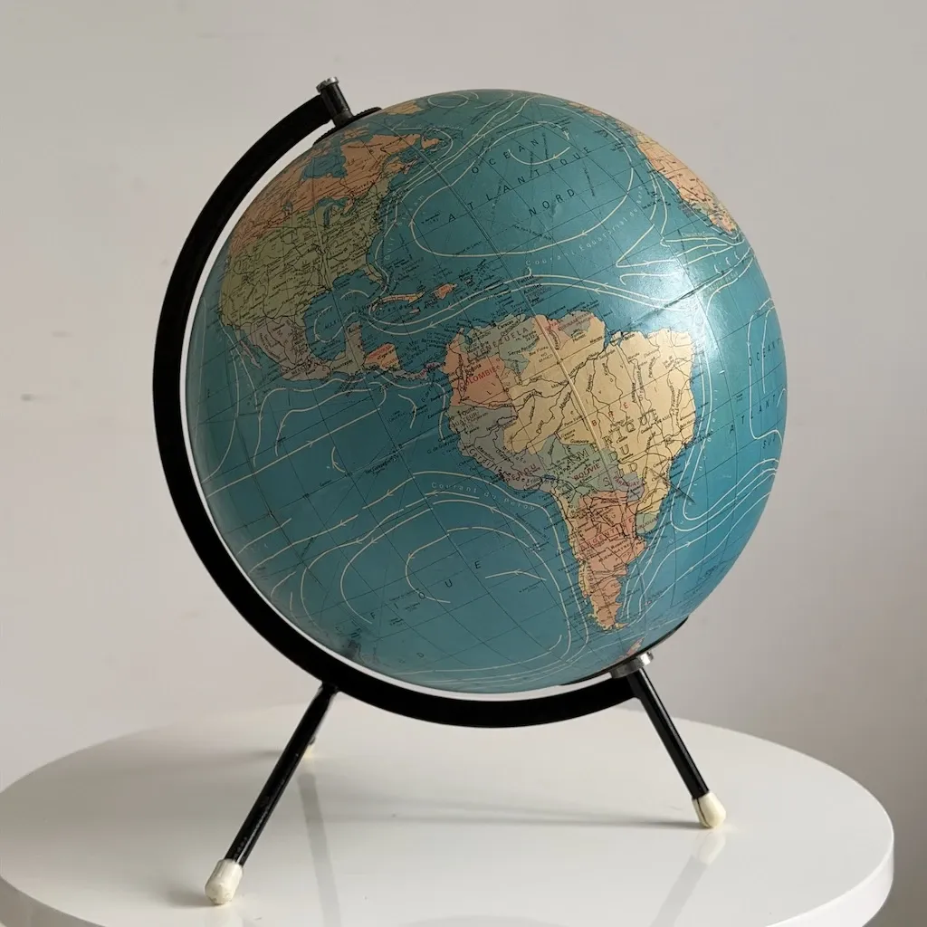 Vintage terrestrial globe 1977