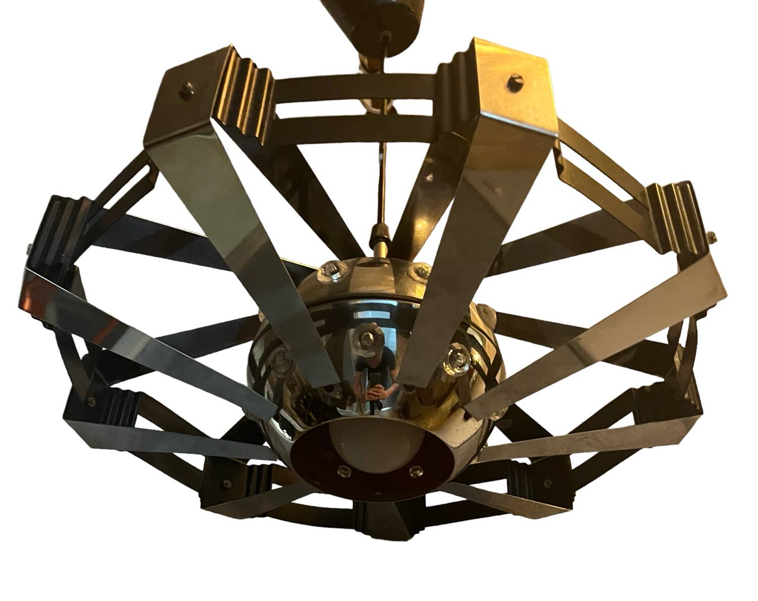 Space age metal suspension from the 80s