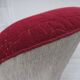 1950s, Danish 3-seater sofa, red and light grey furniture wool, oak wood.