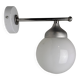 VINTAGE METAL AND OPALINE WALL LIGHT