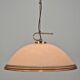 Vetrofond Italian Murano Glass Pendant Light with Brass Fixtures, 1980's
