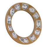 Ceramic mirror by Lisa Larsson for Gustavsberg 1960