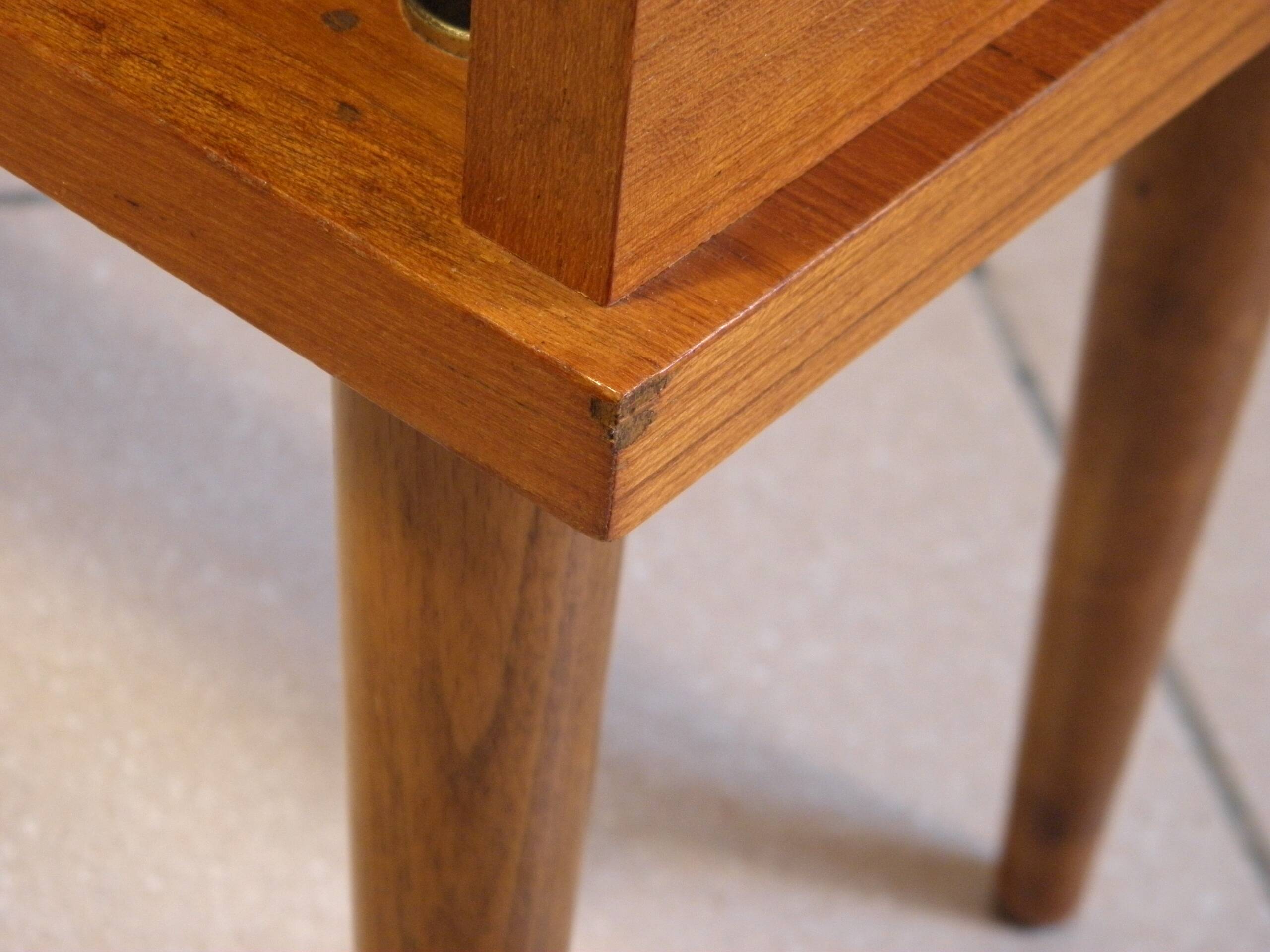 Teak bedside table years 70