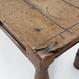 Belgian Antique oak console table with drawer, ca. 1740