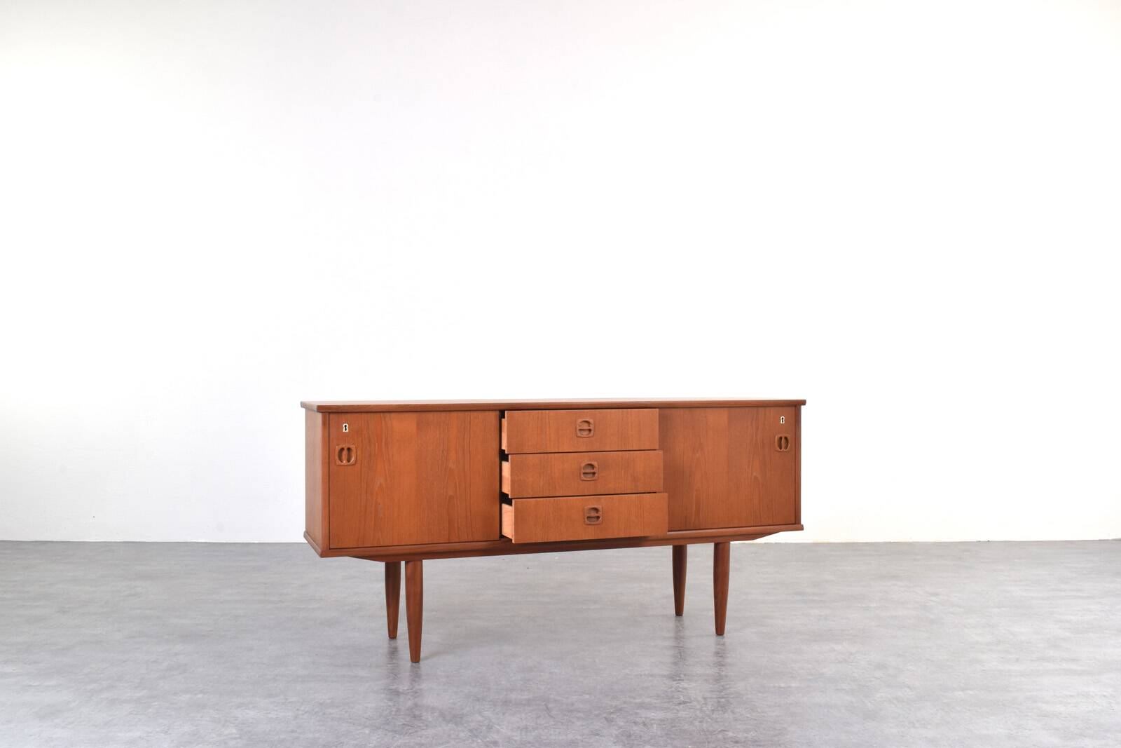 Mid-Century Danish Teak Sideboard, 1960s.