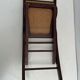 2 vintage folding chairs in wood and canning, 60s
