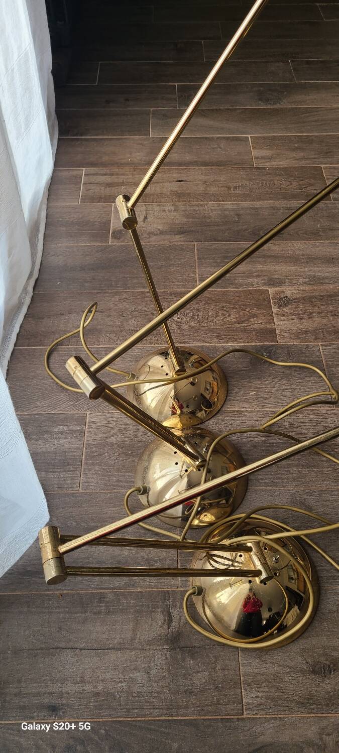 3 lampes de bureau vintage Zonca Voghera