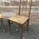 2 vintage bistro chairs art nouveau 1920s