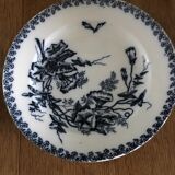 2 semi-deep plates in Onnaing earthenware, “Liseron” model