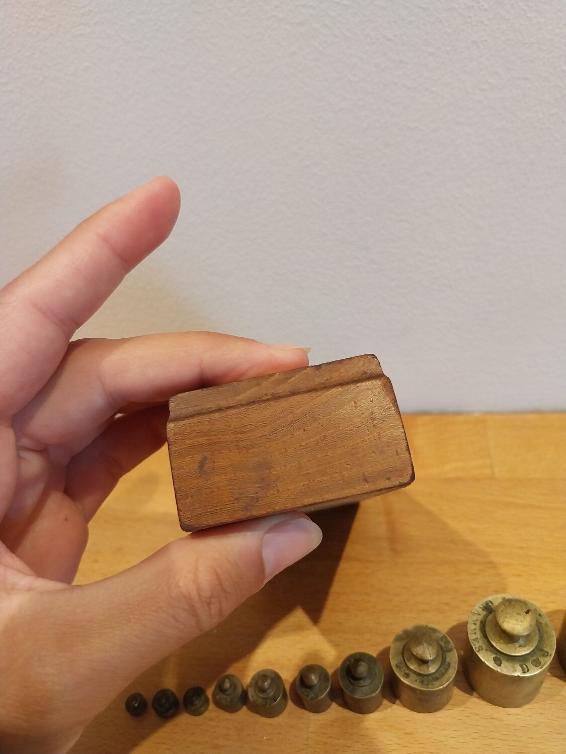 Brass weight box