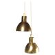Hans-Agne Jakobsson Perforated Brass Pendants Pair for Markaryd 1960