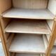 Antique oak double-column roll-top filing cabinet, circa 1950