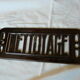 pediment enamelled plate CLEANING brown cast iron