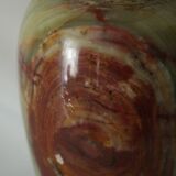 Vintage onyx and pewter amphora