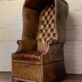 A Rare & Exceptional Deep-Buttoned Chesterfield Porter’s Chair Circa 1920’s