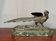 Rene Andre Varnier. Bronze figure of a pheasant on a green marble base.