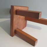 Low stool with backrest Belgium 1970s
