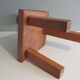 Low stool with backrest Belgium 1970s