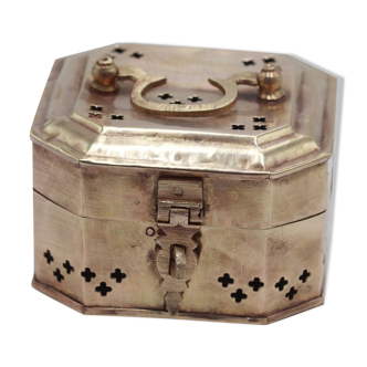 Old brass box