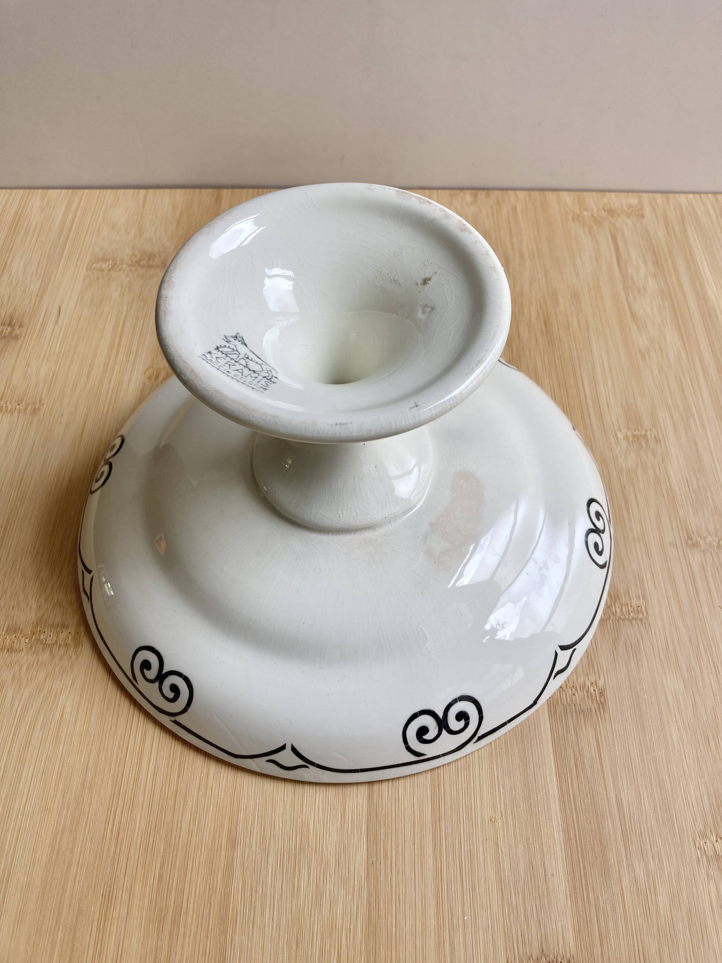 Art Deco Fruit Bowl - Boch Frères Keramis