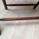 Fauteuil pliant ancien bambou et cuir