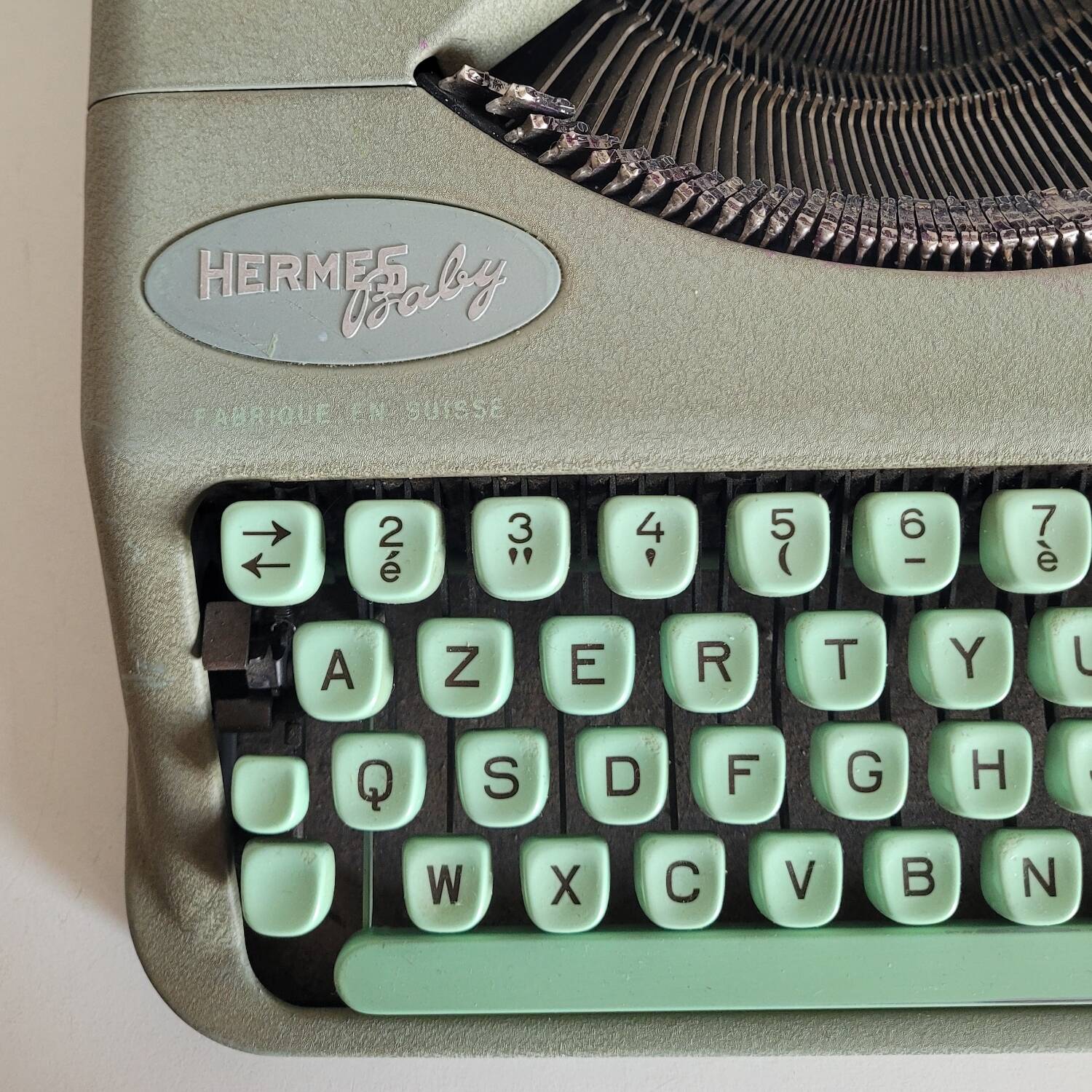 Machine à écrire hermes baby mint vintage