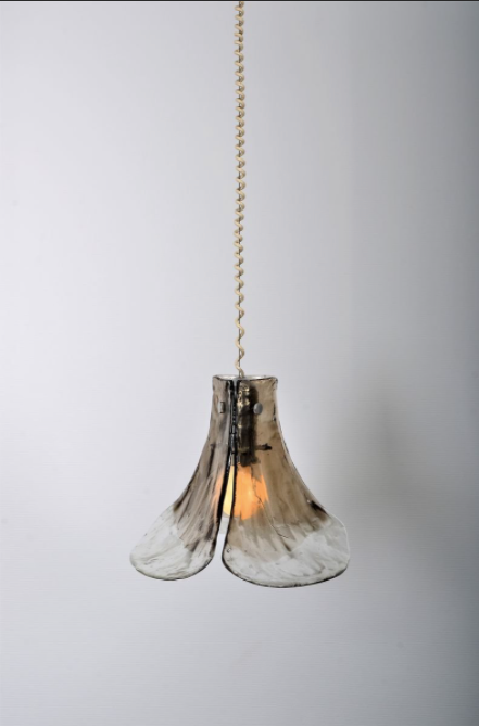 Murano glass flower lamp Kalmar Franken after a model of Nason