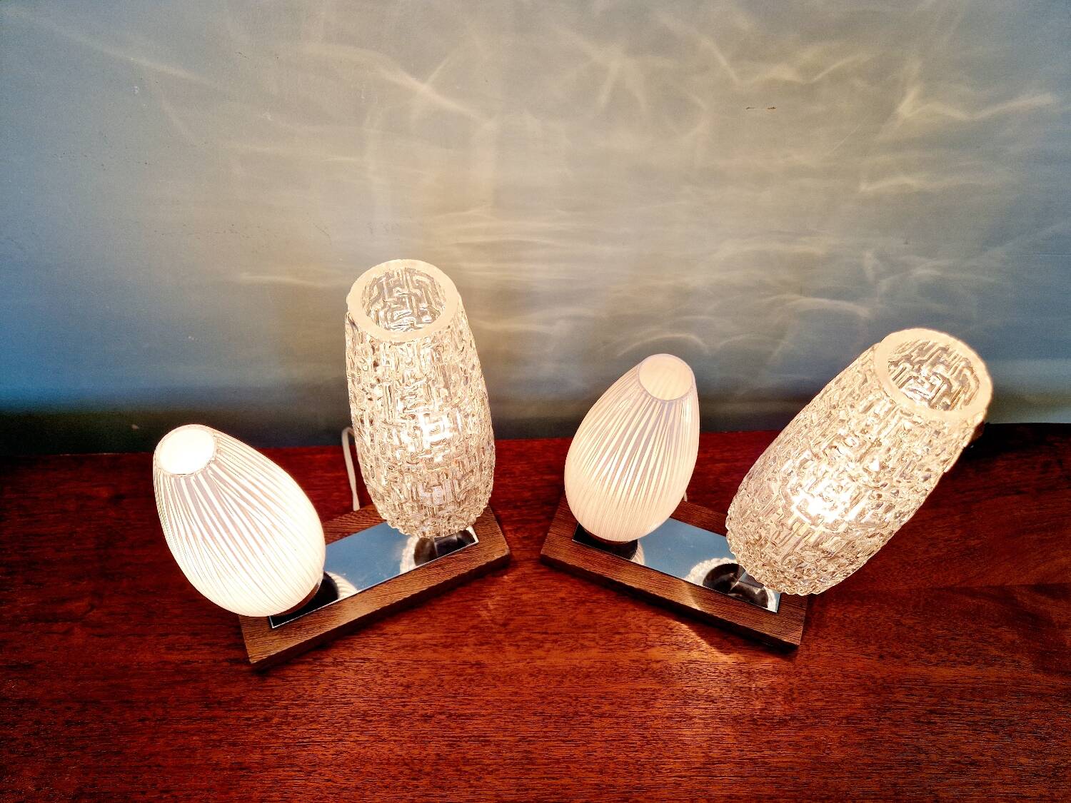 Pair of Mid-century bedside lamps, 1950s-60s