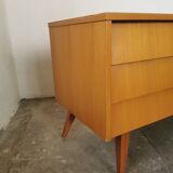 Small vintage blond wood sideboard