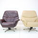 Set of two scandinavian adjustable leather armchairs by peem, 1970s, finland
