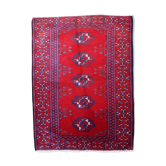 Tapis vintage Turkoman fait main 58cm x 79cm 1970
