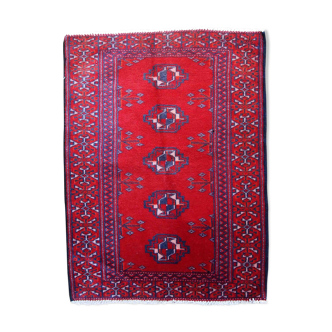 Tapis vintage Turkoman fait main 58cm x 79cm 1970