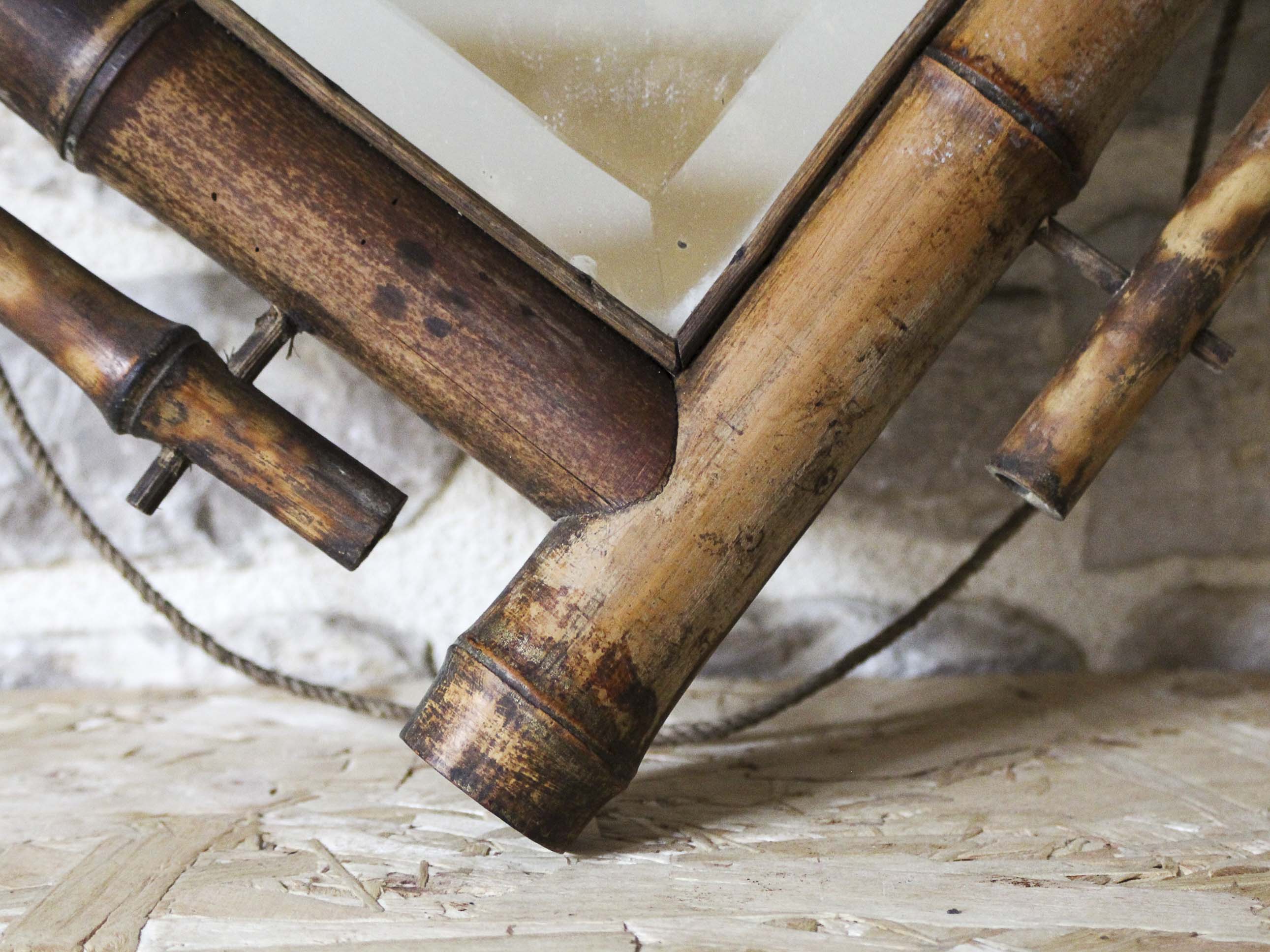 Bamboo mirror 38cm