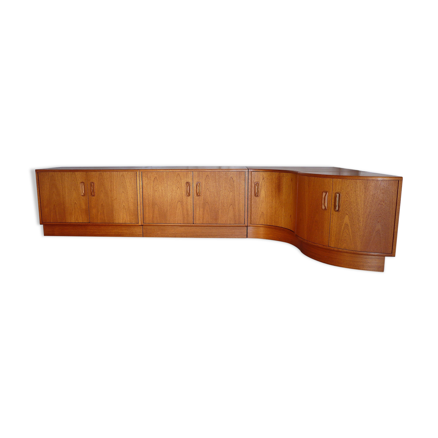 G Plan teak modular angle line