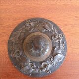 Bronze fireplace trim