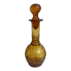 Amber carafe in molded and blown glass 50s