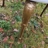 Red coffee table alabaster side table