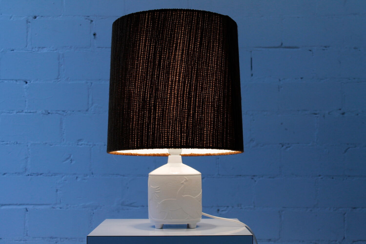 Vintage Biscuit Ceramic Table Lamp from Kaiser, 1960s