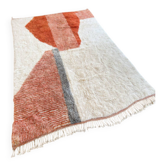 Tapis boujaad en laine colorée fait main