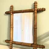 Bamboo wood mirror from the early 20th century.