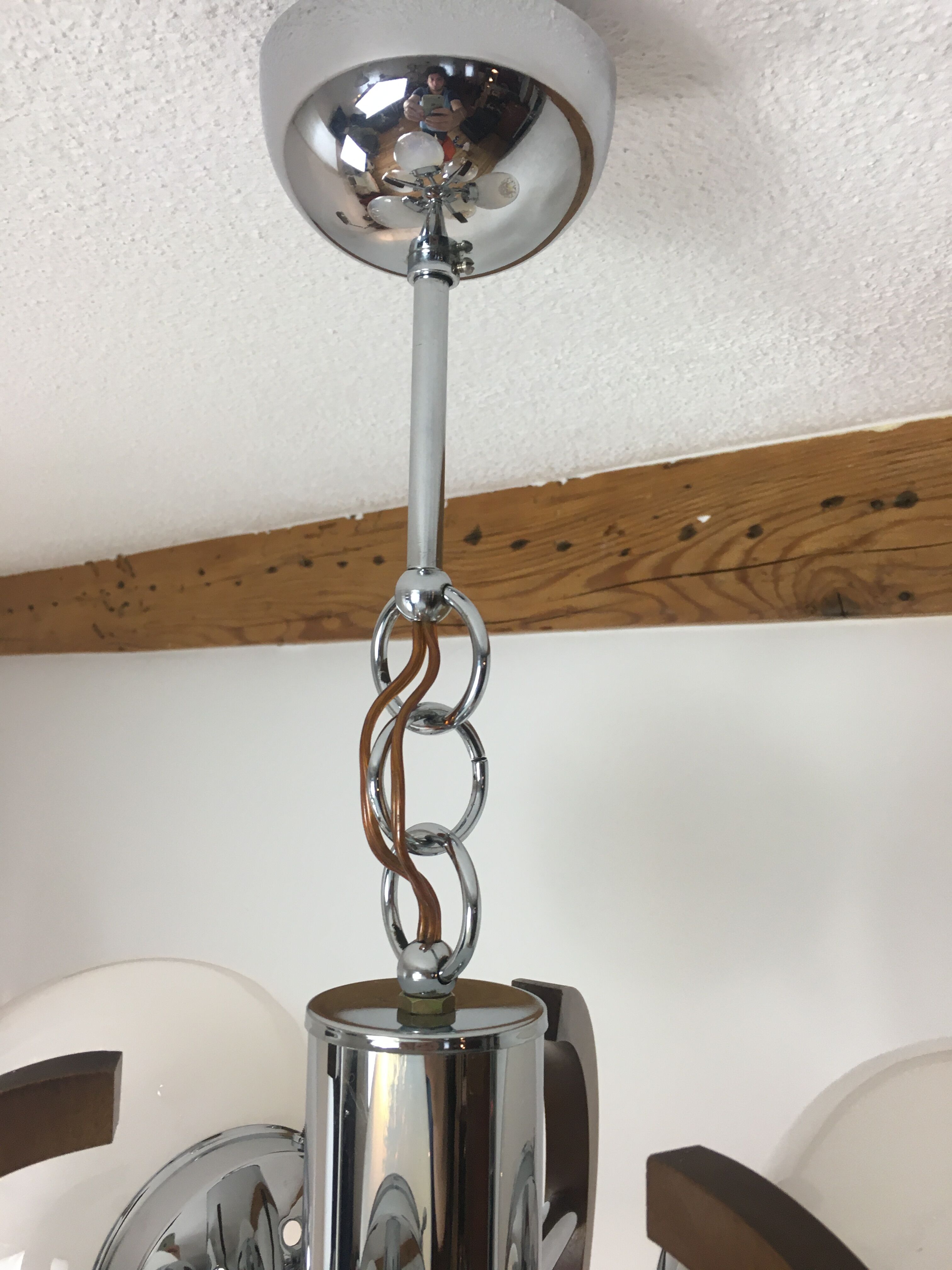 Murano glass chandelier by Mazzega, 70s