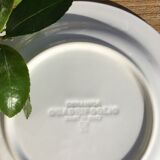 Speckled dessert plates blue gray Quadrifoglio