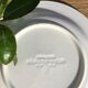 Speckled dessert plates blue gray Quadrifoglio