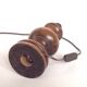 Turned wooden lamp base