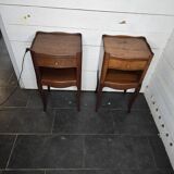 Pair of solid oak bedside tables
